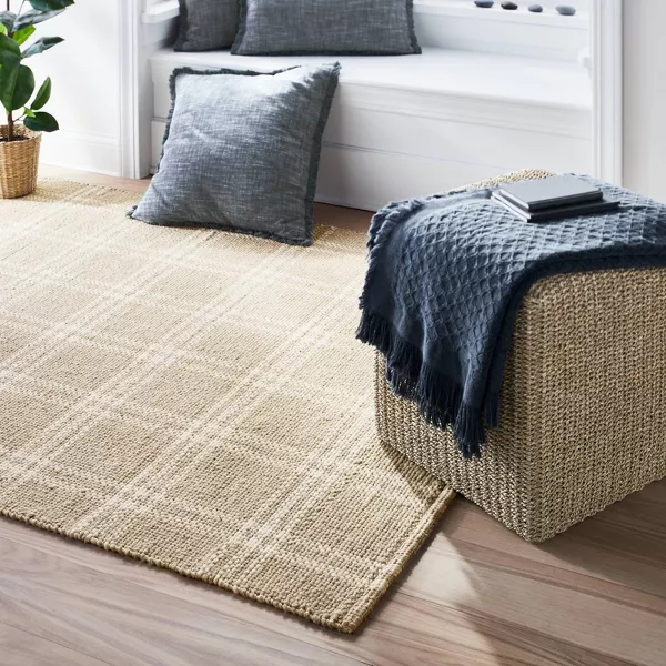 Cottonwood Handwoven Plaid Wool/Cotton Area Rug - Threshold™ designed with Studio McGee