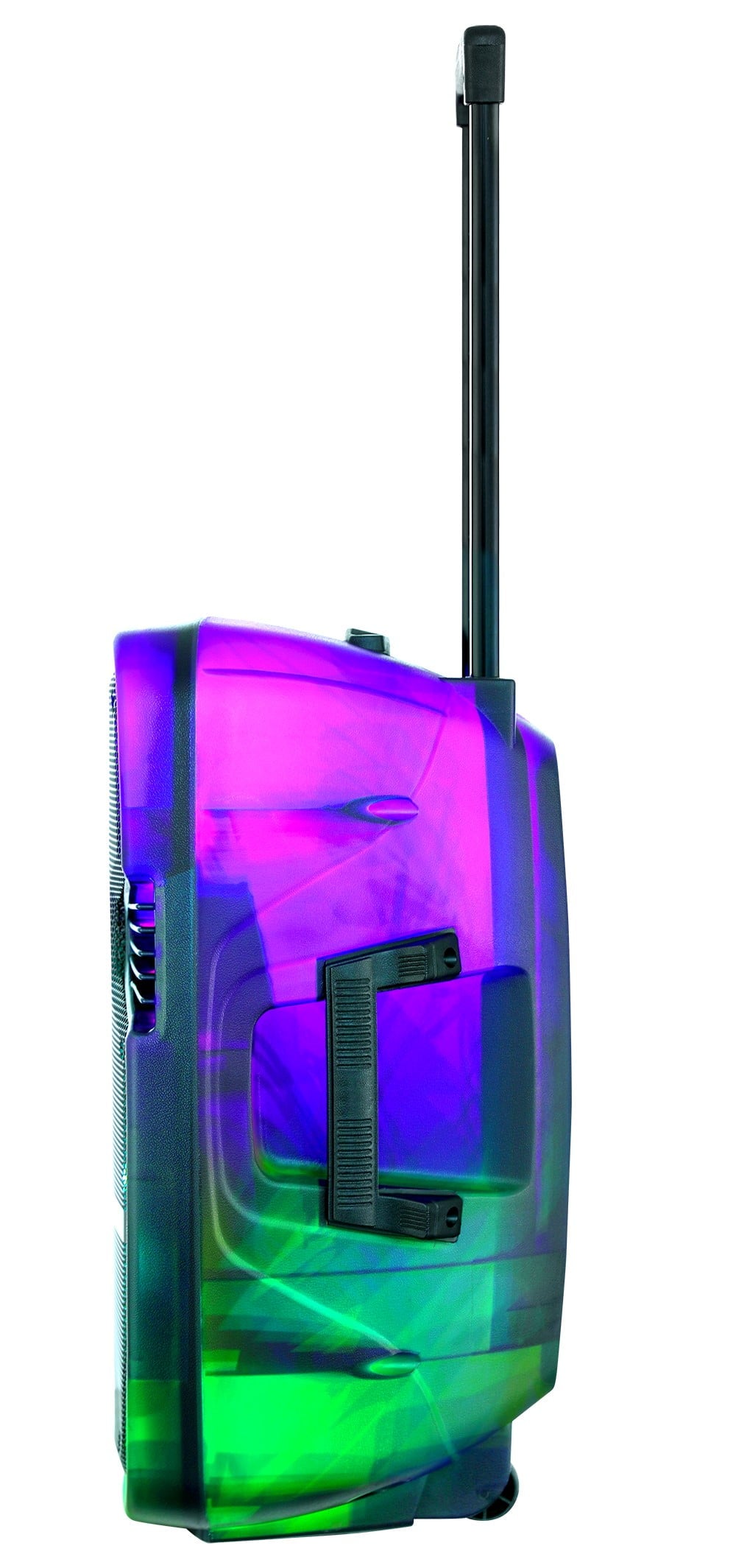 QFX Wireless Bluetooth Rechargeable Portable Speaker with Party Lights, Multicolor, TMS-1560