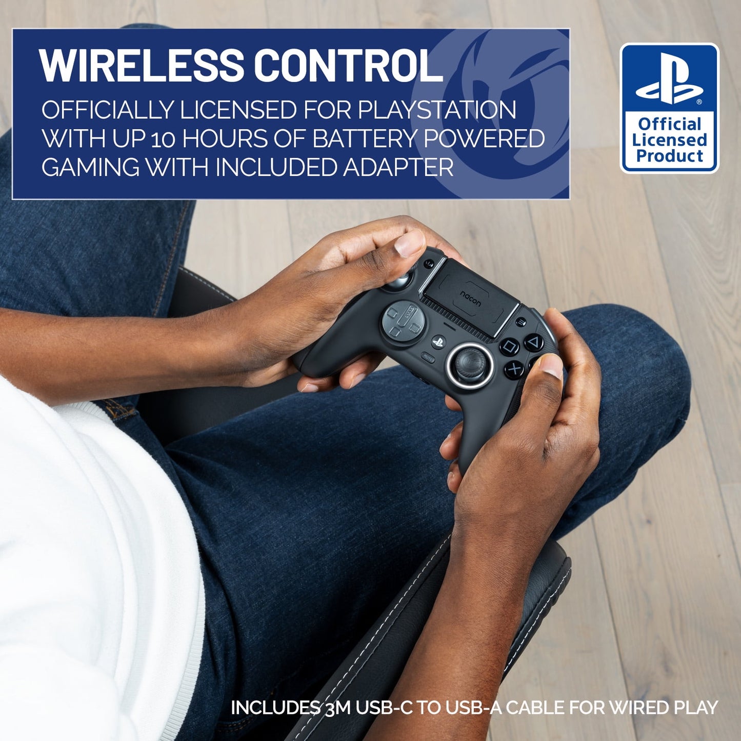 NACON Revolution 5 Pro Officially Licensed PlayStation Wireless Gaming Controller for PlayStation PS5, PS4 and PC