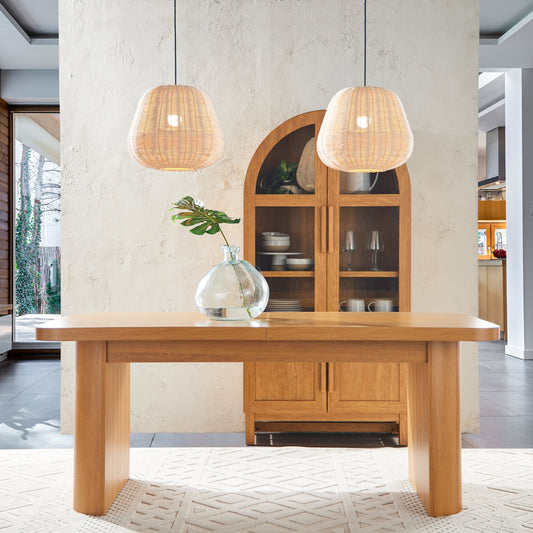 Better Homes & Gardens Juliet Extendable Dining Table, Light Honey Finish