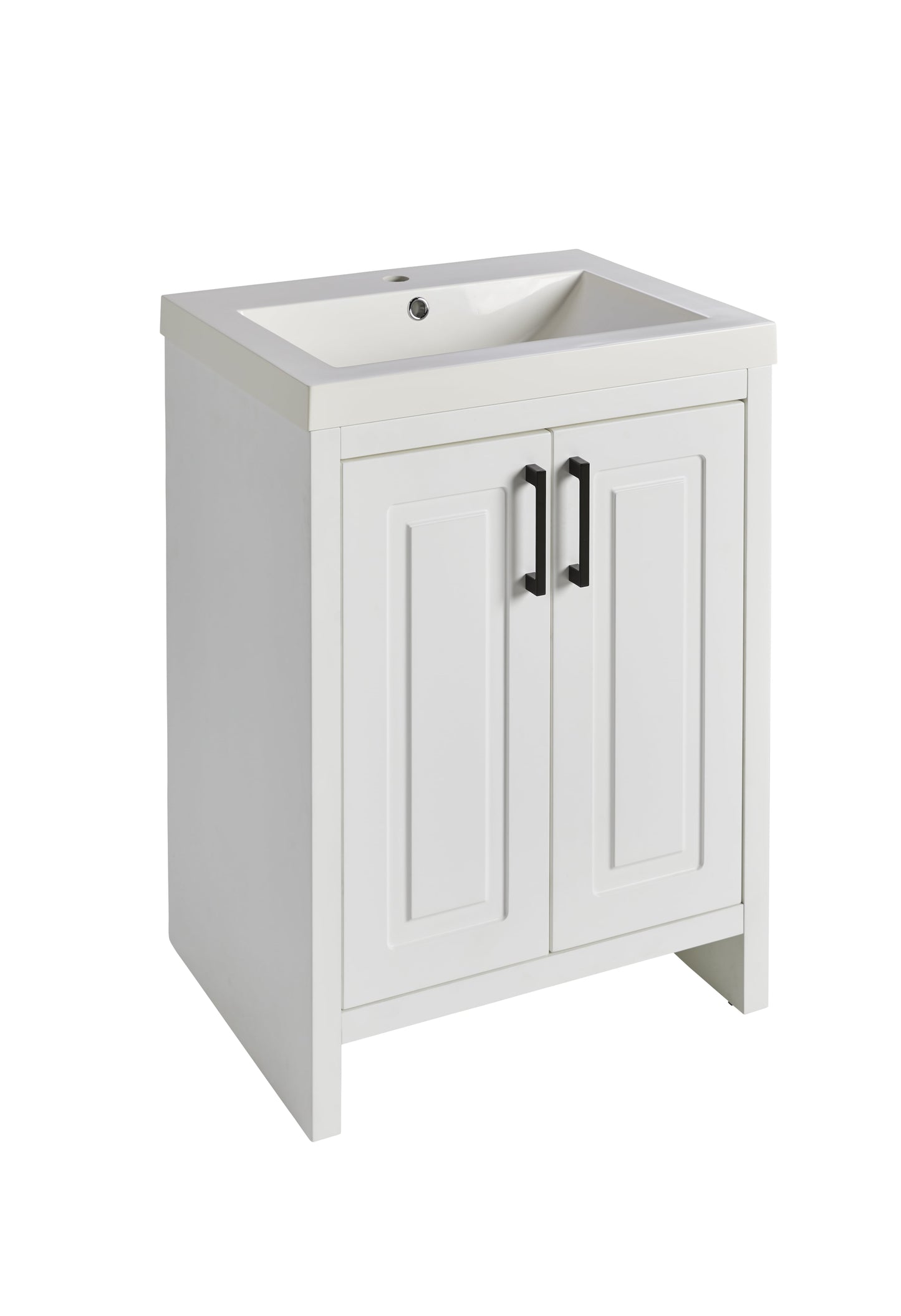 Better Homes&Gardens Vanity Cabinet White Painting with Sink (24 1/2'' L x 18 7/8'' W)