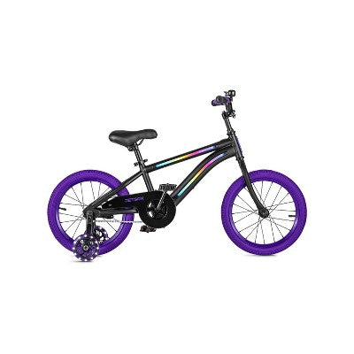Jetson Light Rider 16&#34; Kids&#39;  Light Up Bike - Black/Purple