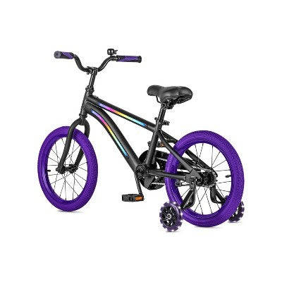 Jetson Light Rider 16&#34; Kids&#39;  Light Up Bike - Black/Purple