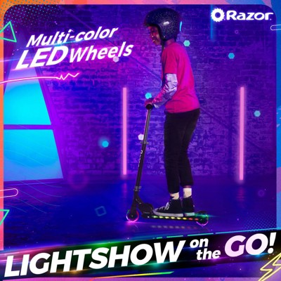 Razor A+ 2 Wheel Scooter with LED Lights - Black