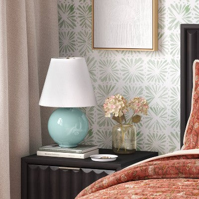 Round Table Lamp with Tapered Shade Blue - Threshold™