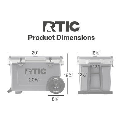 RTIC Outdoors 52qt Ultra-Light Wheeled Hard Sided Cooler