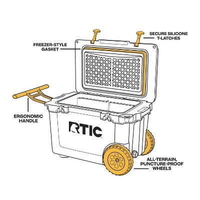 RTIC Outdoors 52qt Ultra-Light Wheeled Hard Sided Cooler