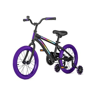 Jetson Light Rider 16&#34; Kids&#39;  Light Up Bike - Black/Purple