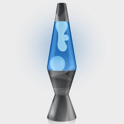 LAVA 14.5" Geometric Monochrome Novelty Table Lamp: Modern Decor, Electric Powered, No Assembly, for All Ages