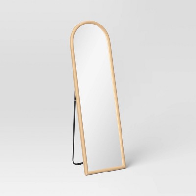20" x 65" Arch Floor Mirror Natural - Threshold