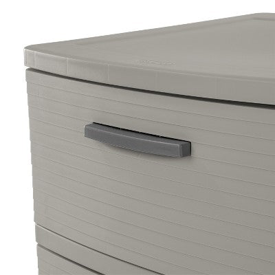 3 Drawer Storage Cabinet Gray - Brightroom: Plastic Utility Storage Drawers, Universal Organization, No Assembly Required