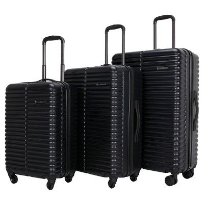 Skyline 3pc Hardside Checked Spinner Luggage Set