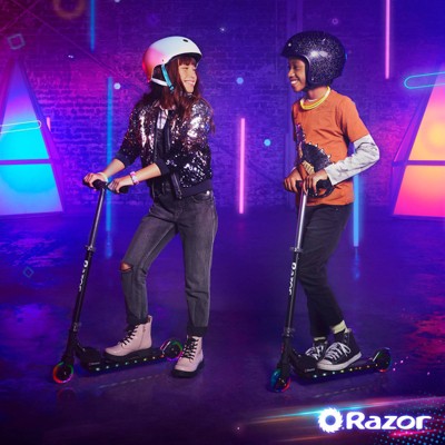 Razor A+ 2 Wheel Scooter with LED Lights - Black