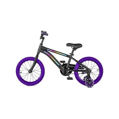 Jetson Light Rider 16&#34; Kids&#39;  Light Up Bike - Black/Purple