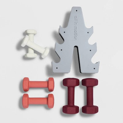 Basic Hand Weight Set Pink/White/Magenta - All In Motion&#8482;