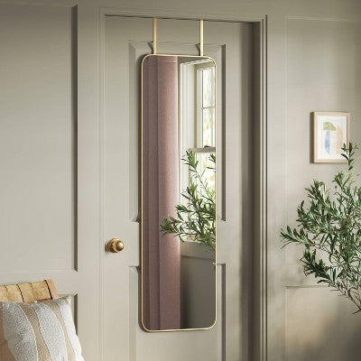 Over-the-Door Mirror Metal - Threshold™