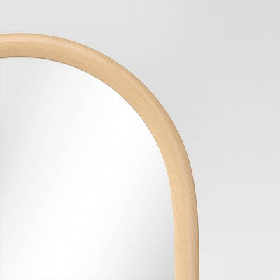 20" x 65" Arch Floor Mirror Natural - Threshold
