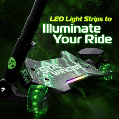 Melo SideWinder Kick Scooter - Green