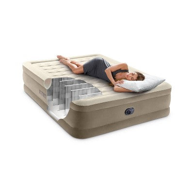 Intex Ultra Plush 20" Queen Air Mattress with 120V Internal Pump