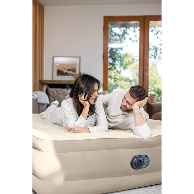 Intex Ultra Plush 20" Queen Air Mattress with 120V Internal Pump