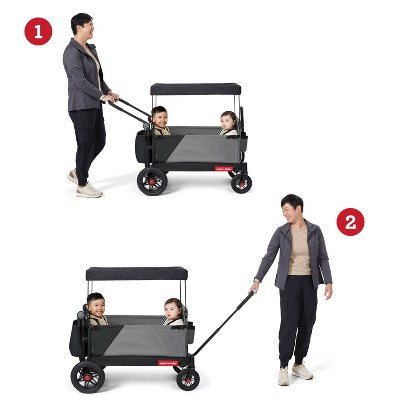 Radio Flyer Folding All Terrain Venture Kid and Cargo Stroller Wagon