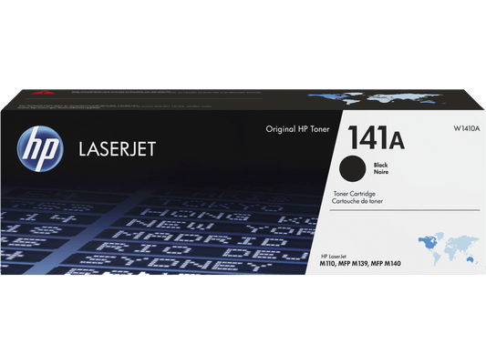 HP 141A Black Original LaserJet Toner Cartridge, ~950 pages, W1410A