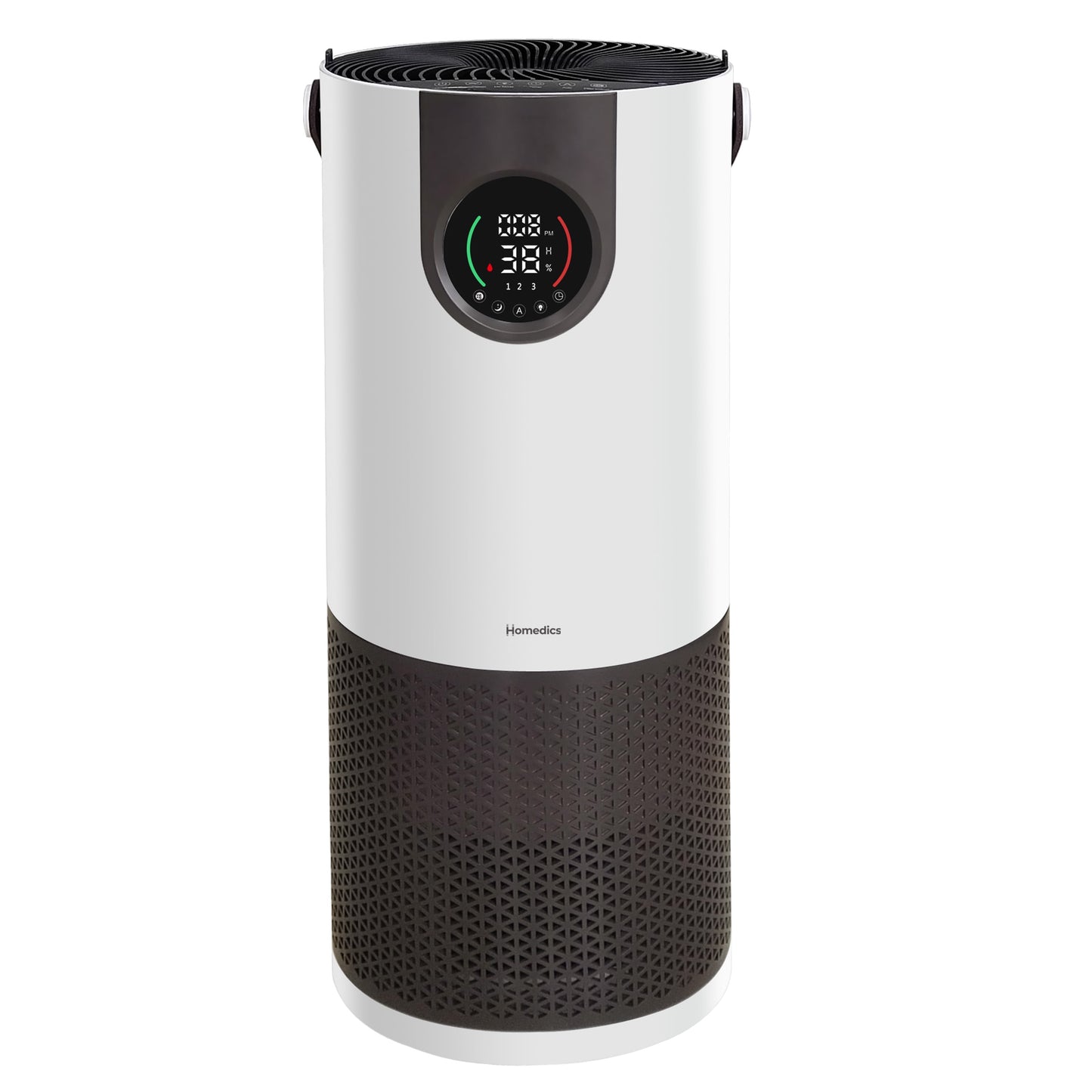 Homedics® 2-in-1 Air Purifier &  Humidifier, with Digital Particle Sensor, Color-Coded Indoor Air quality