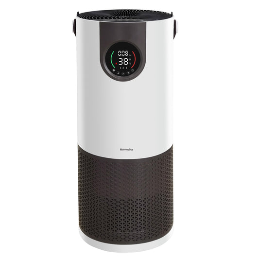 Homedics® 2-in-1 Air Purifier &  Humidifier, with Digital Particle Sensor, Color-Coded Indoor Air quality
