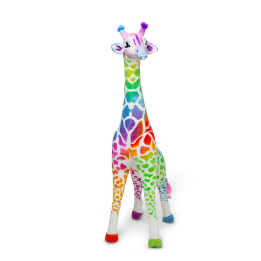 MelissaAndDoug.com Exclusive: Rainbow Giraffe Lifelike Plush