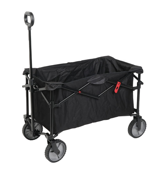 Ozark Trail Multi-Purpose Big Bucket Cart, Black Wagon, 24 inches in Height