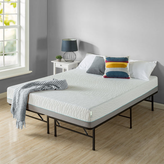 Zinus 14" Metal SmartBase® Tool-Free Assembly Bed Frame, No Box Spring Required, Full