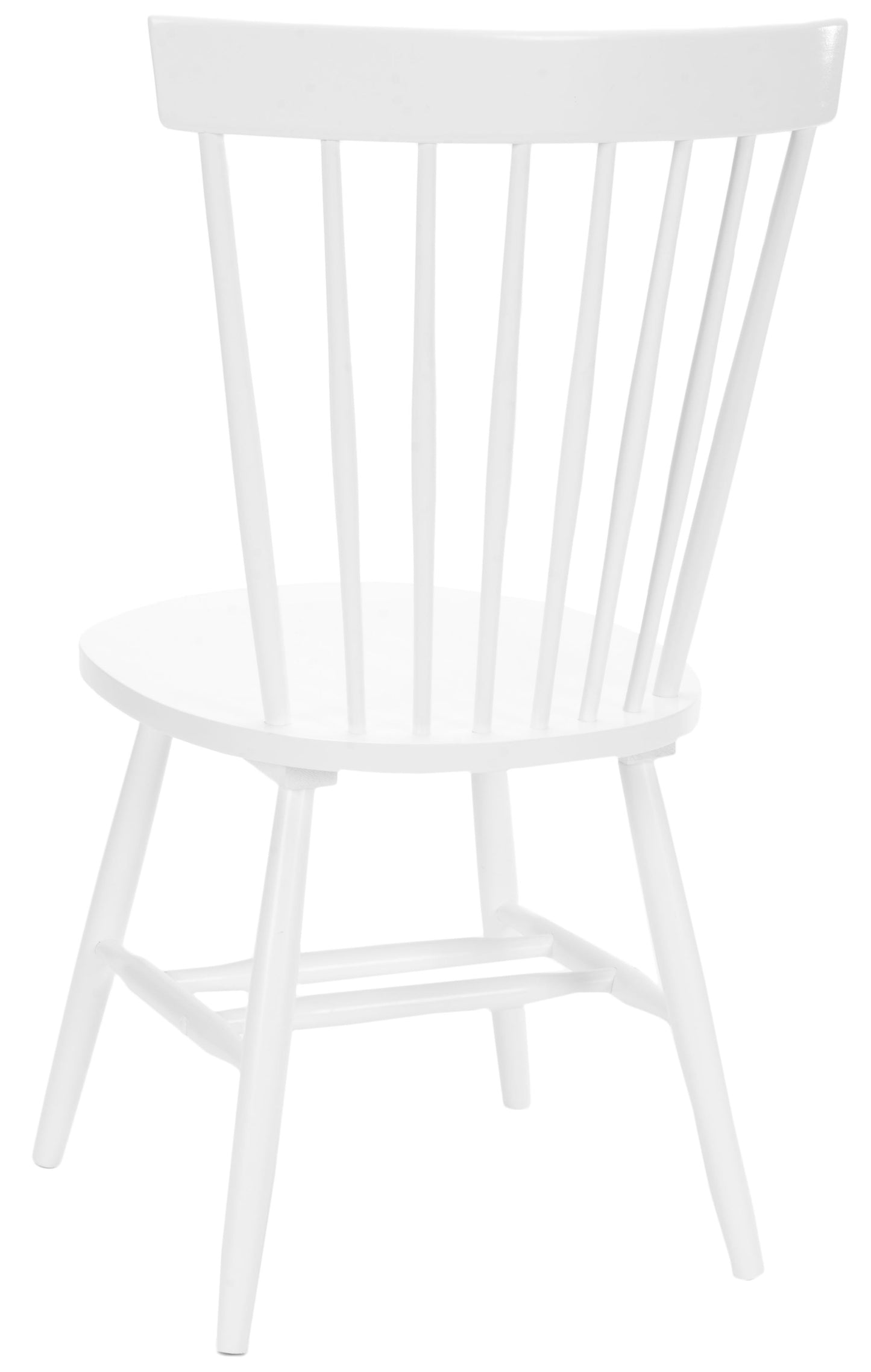 SAFAVIEH Parker Solid 17 in. H Spindle Dining Chair, White, Set of 2