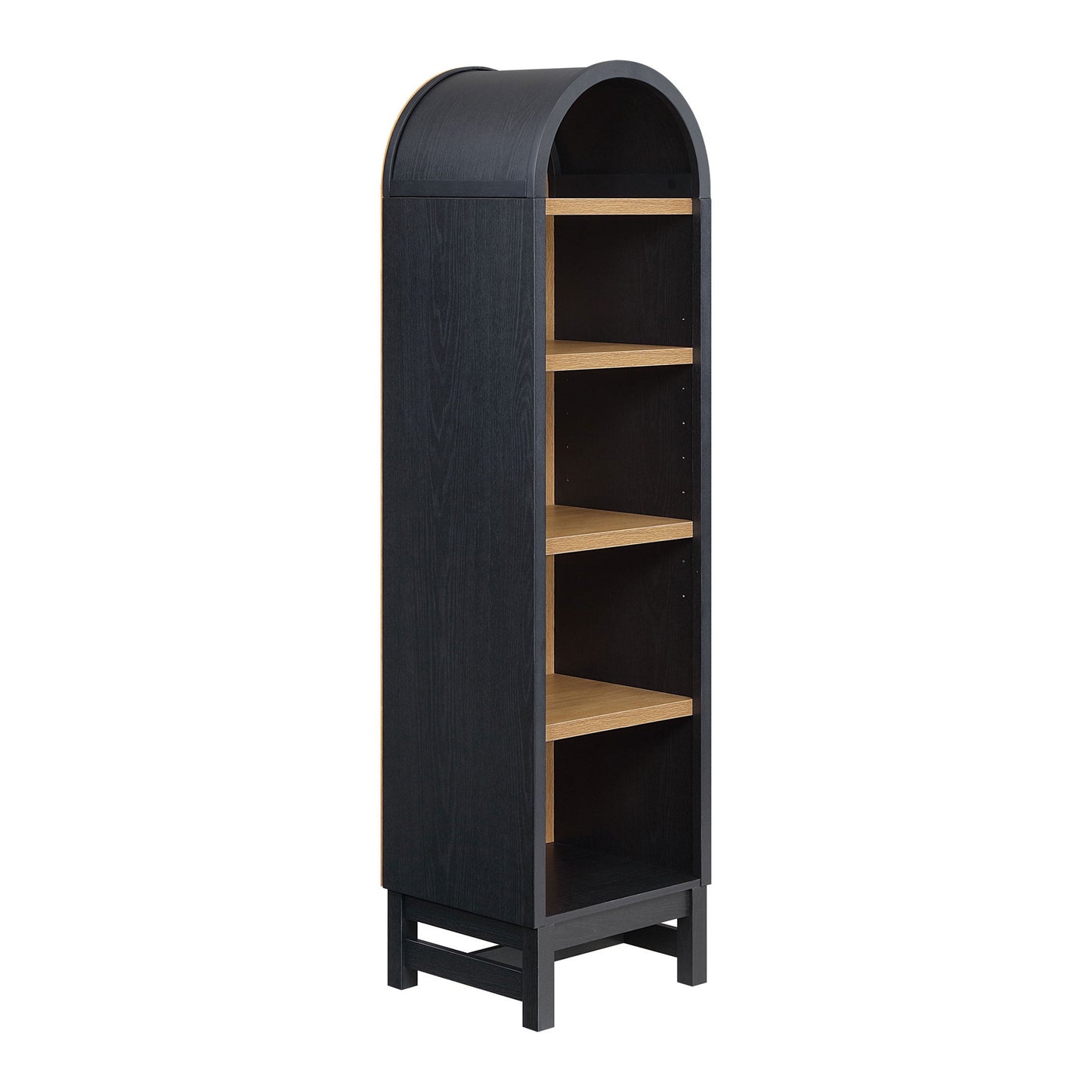 Better Homes & Gardens Juliet Narrow Arch Bookcase, Rich Black Finish