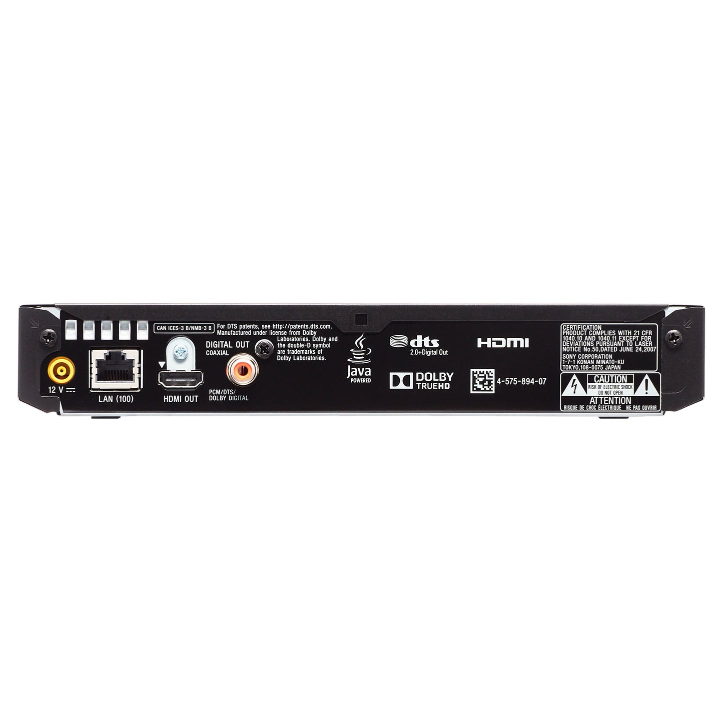 Sony BDP-S3700 Full HD Steaming Blu-ray DVD Player with built-in Wi-Fi, Dolby Digital TrueHD/DTS, and DVD upscaling