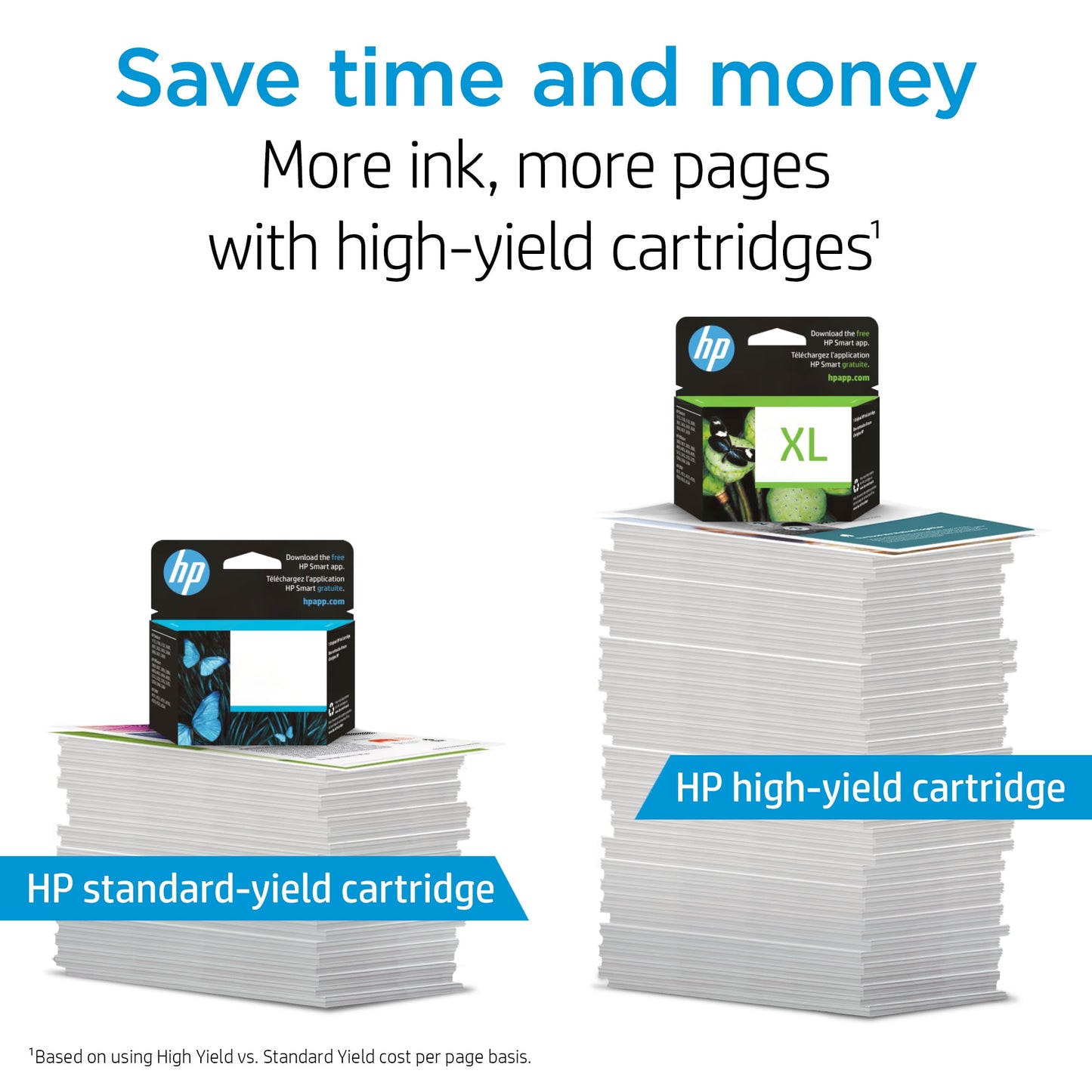 HP 64 (3YP23AN) Tri-Color & Black XL Ink Cartridge Combo Pack