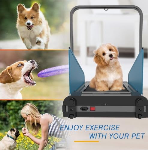 TROPOW Dog Treadmill for Small Dogs,2.5 Hp Foldable Dog Treadmill for Medium Dogs,Doggy Running Machine,2 in 1 Dog Pacer Treadmill Pad for Home,220lbs Weight Capacity,Walking Pad Treadmill