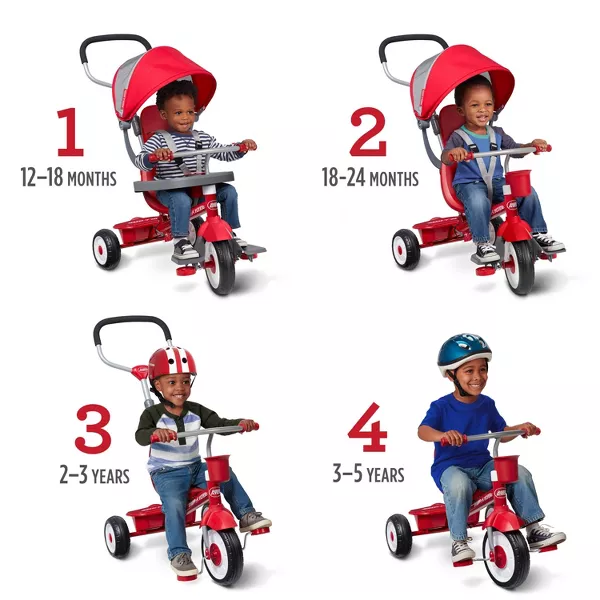 Radio Flyer 4-in-1 Stroll 'N Trike - Red