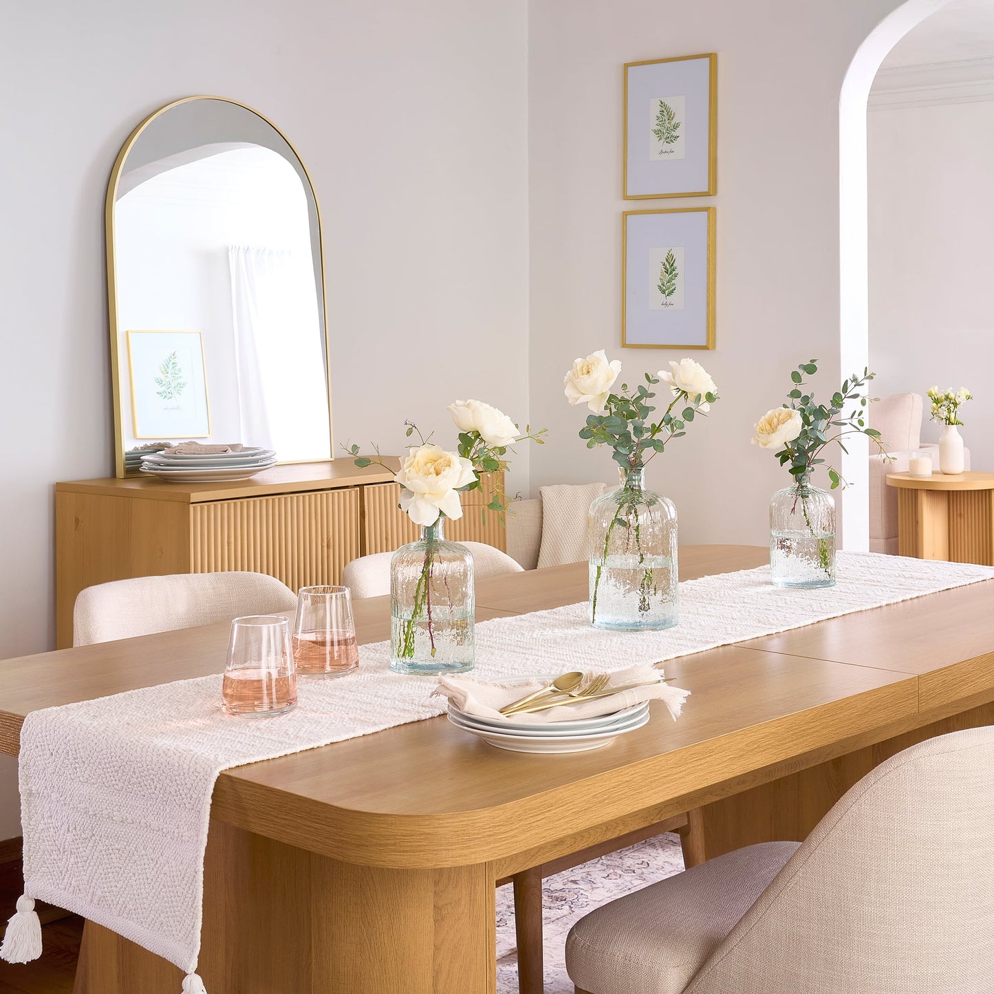 Better Homes & Gardens Juliet Extendable Dining Table, Light Honey Finish