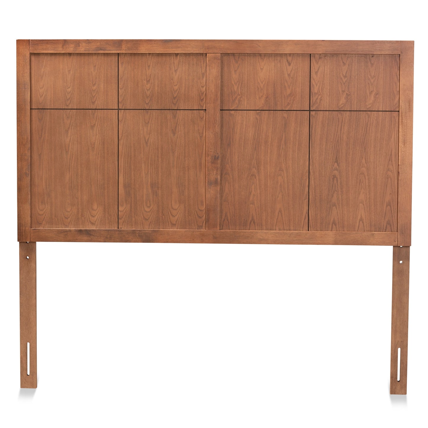 Baxton Studio Monroe Transitional Wood Back Support MDF Headboard, Queen, Ash Walnut