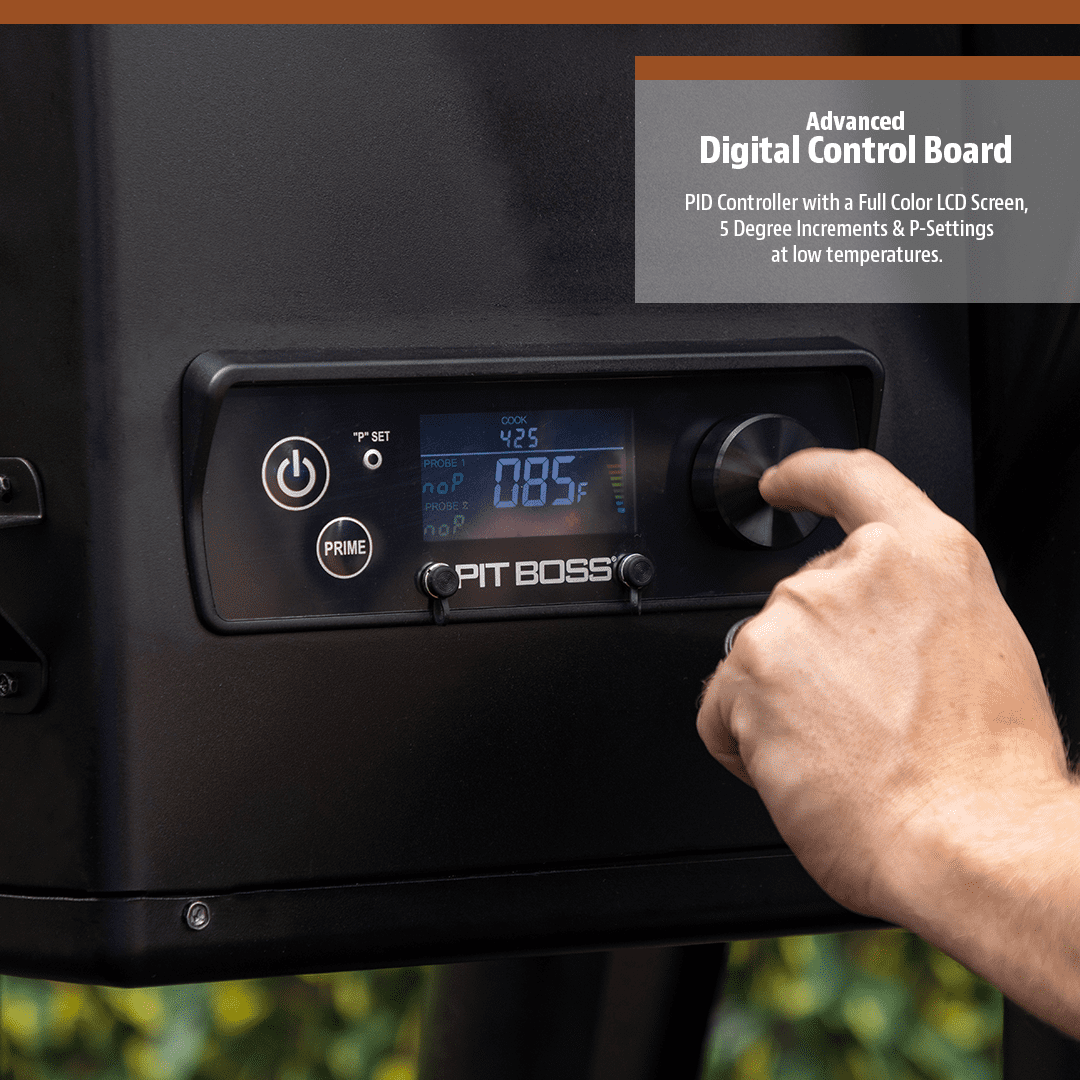 Pit Boss Lexington 500 Sq in Wood Fired Pellet Grill and Smoker – Onyx Series