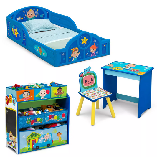 Delta Children Room Box Bedroom Set - 4pc - CoComelon