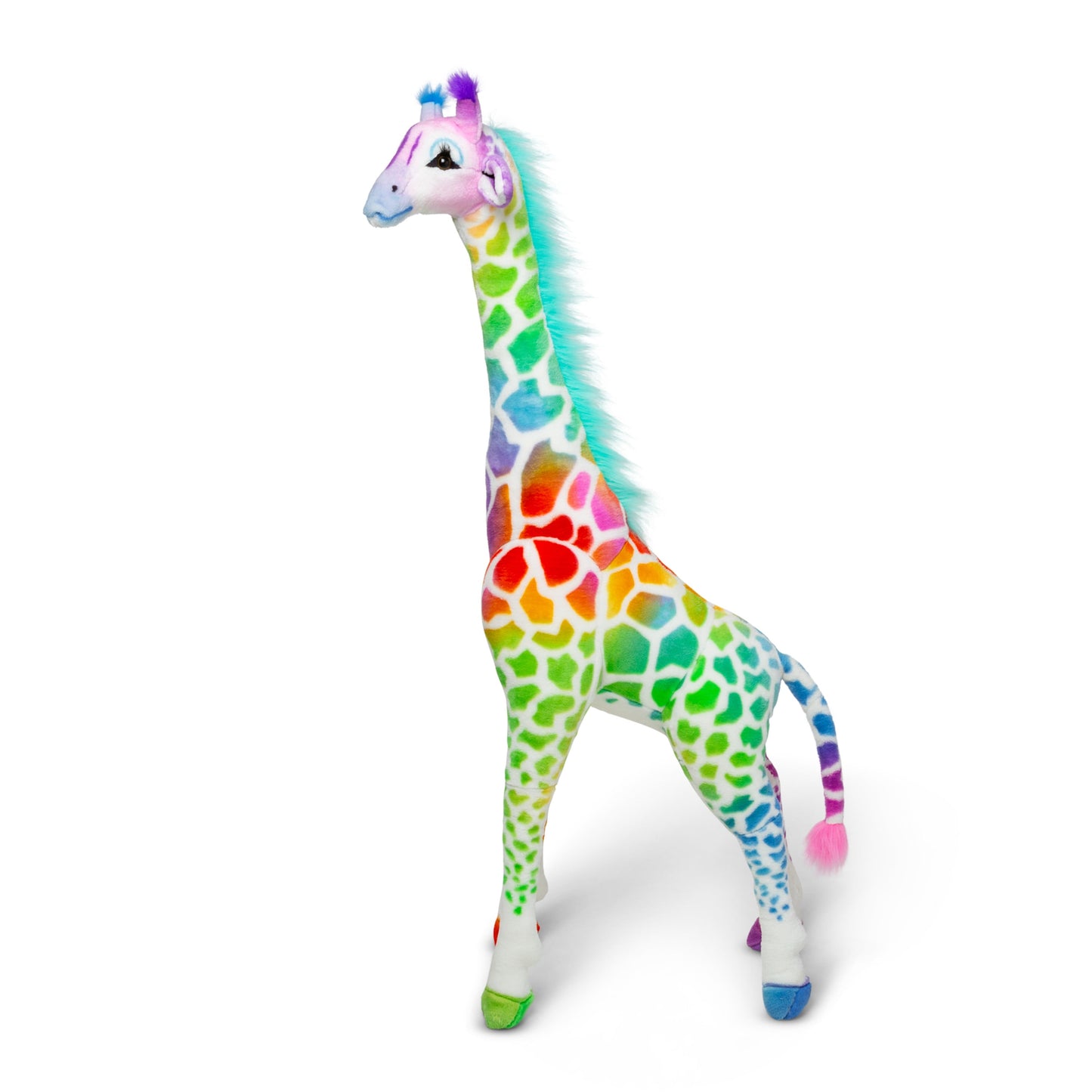 MelissaAndDoug.com Exclusive: Rainbow Giraffe Lifelike Plush