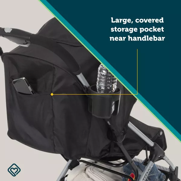 Safety 1st Teeny Ultra Compact Lightweight Stroller - Black Magic