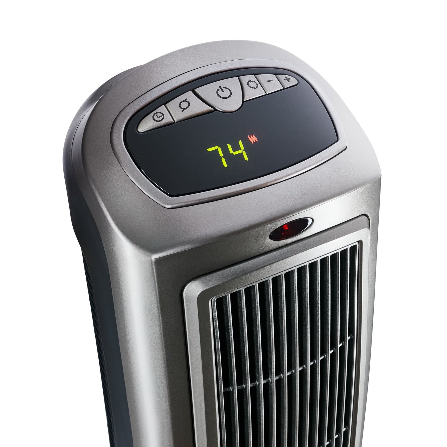 Lasko 23" 1500W Oscillating Ceramic Space Heater with Timer, Remote, Silver, 755320, New