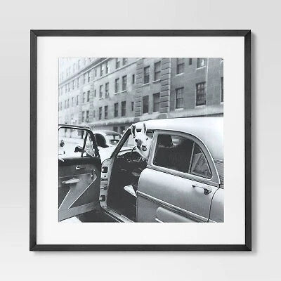 24" x 24" 'Well Hello There' Framed Wall Poster - Threshold: Modern Lithograph Art, Polystyrene Frame