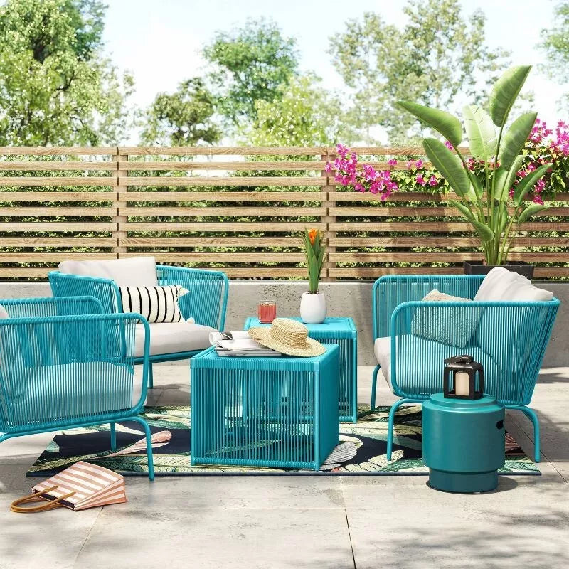 Fisher Outdoor Patio Loveseat Blue-Green - Project 62